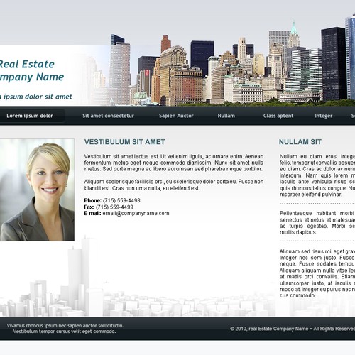 1-3 Page Website Template Design von Hitron_eJump