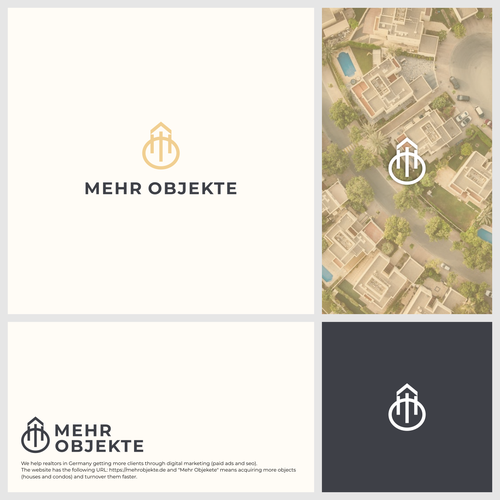 Corporate identy and logo for real estate marketing agency Design by Brog5