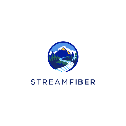 Stream Fiber Logo Design by mark992