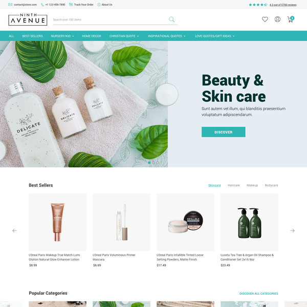 Design by ThyDesigns titled "Ecommerce website for a global cosmetics brand"