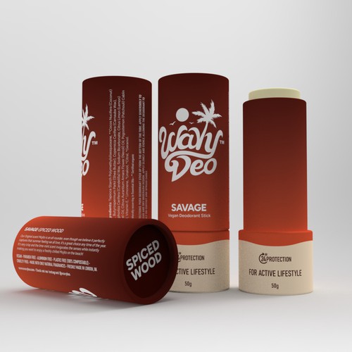 Design creative product packaging for an up and coming deodorant brand! Design by baugaus