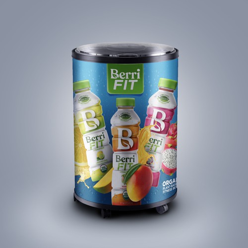 Branded Beverage Cooler Design by sougatacreative