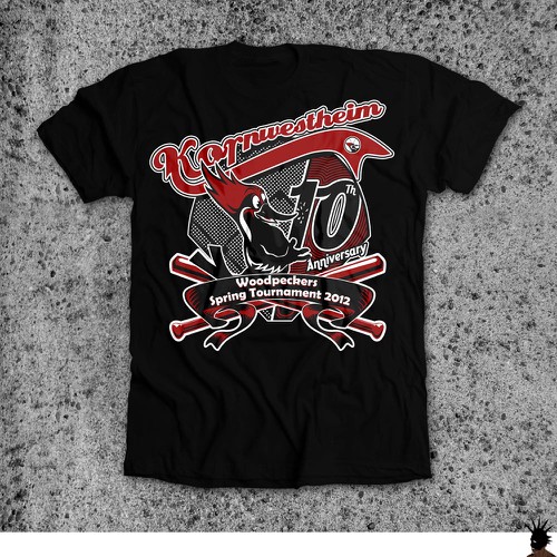 Design di Help Woodpeckers Softball Team with a new t-shirt design di vabriʼēl
