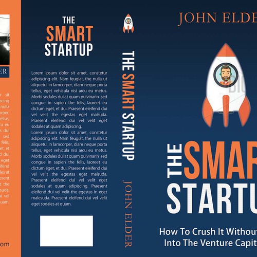 Book cover for my new book: "The Smart Startup" Design by LilaM