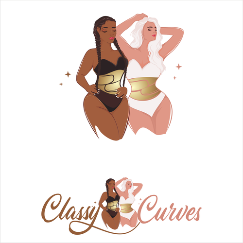 Design a classy gym wear logo for all women, with the expectation of appealing to curvy women mainly Design von JDL's