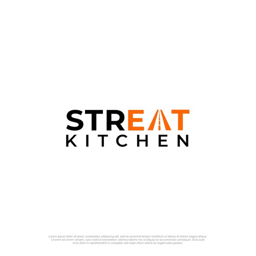 strEAT Kitchen Logo Design by Jono.