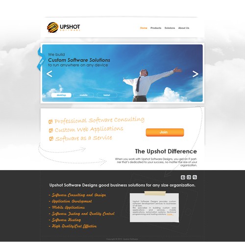 Help Upshot Software with a new website design Diseño de mygldesign