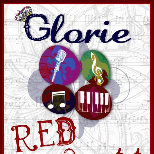 Glorie "Red Quartet" Wine Label Design Diseño de KylieEasterling