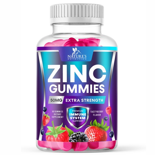 Tasty Zinc Gummies design needed for Nature's Choice Réalisé par GenScythe