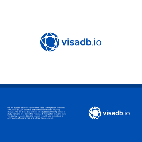 Global visa & immigration platform needs a LOGO. Design by Vanessa Bañares