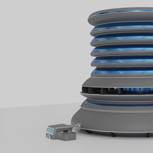 3-D rendering of an arcology Design by AKrender
