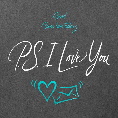 Can you make a "P.S. I Love You" logo attract people? Design by Hunny