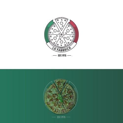 We need a powerful logo for our pizza production - La Fabbrica Design by majd kadi