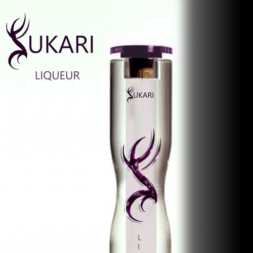 Label design for a vodka bottle and marketing material Diseño de barbaraFI