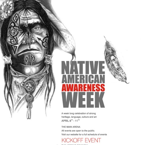 New design wanted for TicketPrinting.com Native Amerian Awareness Week POSTER & EVENT TICKET Réalisé par roopaljain