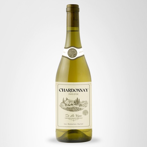 Burgundy Type Label / Chardonnay Design by rizal hermansyah