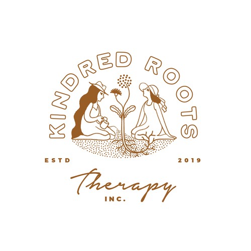 Retro Vibe Logo for Millennial Focused Therapy Practice Design by acinorev