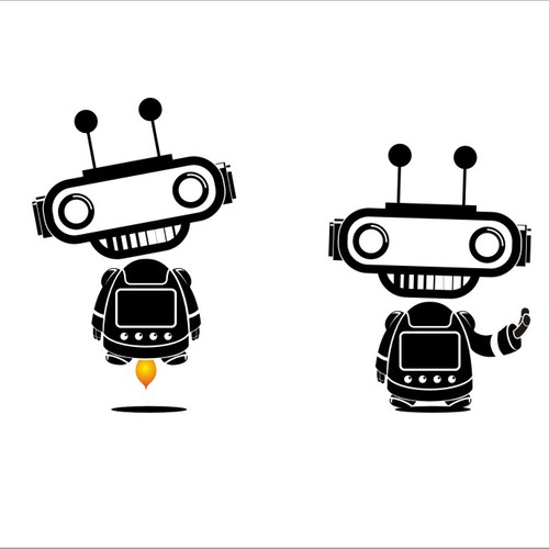 Pixar-esque Mascot & Logo - Cute, Modern, 3D Robot-Pixie Design by DORARPOL™