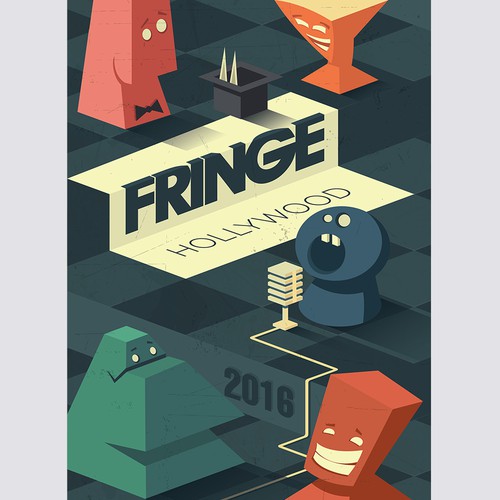 Guide Cover for the 2016 Hollywood Fringe Festival Design by gOrange