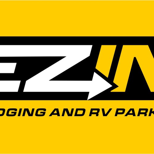 "EZ IN"  Logo ( pronounced  "Easy In") - RV parks and Lodging Solutions Design by bang alexs