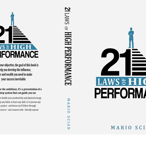 Book Cover Design - The 21 Laws of High Performance Design by AmandaHDesigns