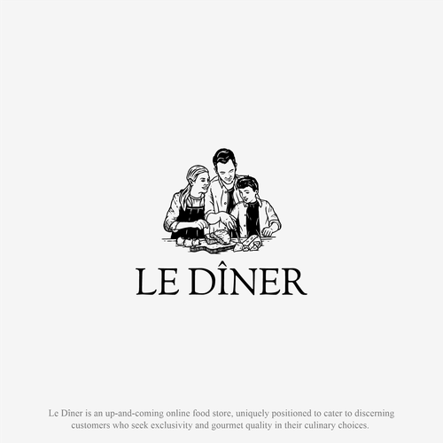 Create the Signature Identity for 'Le Dîner' - A Gourmet Odyssey Awaits! Design by deer203A