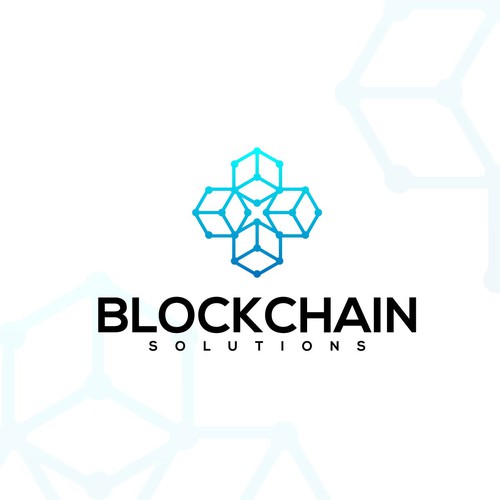 Blockchain company logo Diseño de Tiny Tulips Canvas