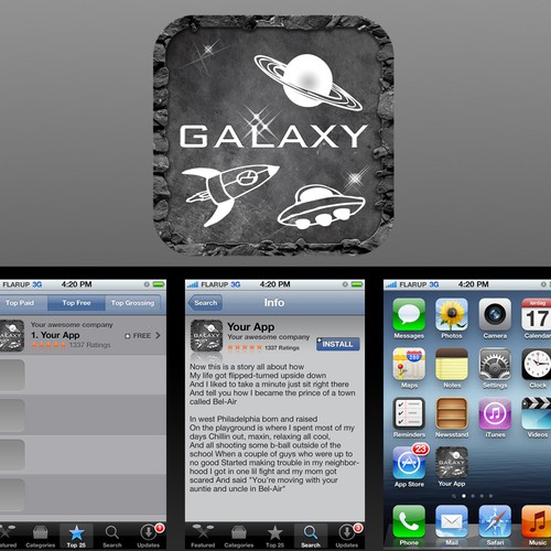 iOS Space Game Needs Logo and Icon Design por Graphikool