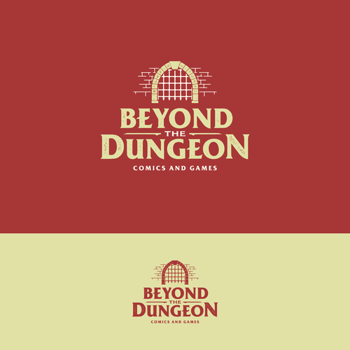 Designs | Lettering and dungeon entrance for comic and game store ...