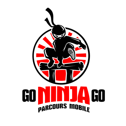 Create a ninja warrior logo for kids Design by Mouser®