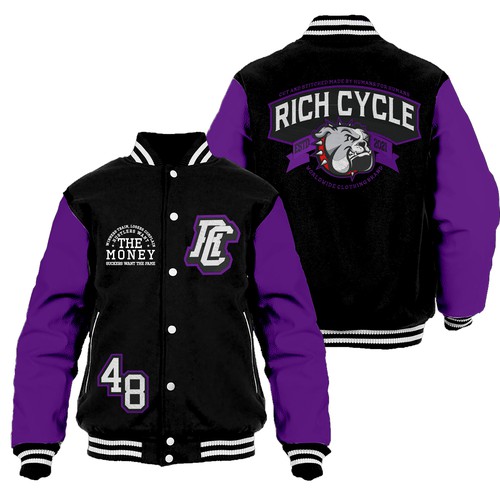 Varsity Jacket for a streetwear urban style brand Design by indraDICLVX