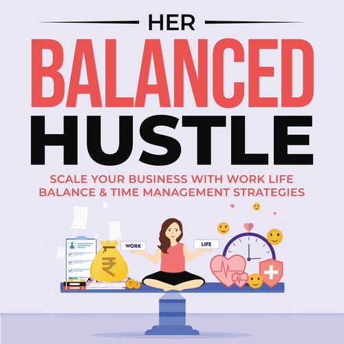Her Balanced Hustle Cover Art Design by Unboxing Studio