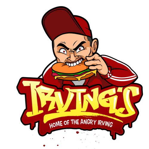 Angry Irving character Ontwerp door Bonographic