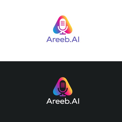 interactive visual bot that uses ai to talk to people, areeb is an Arabic female name Design by FUAD™