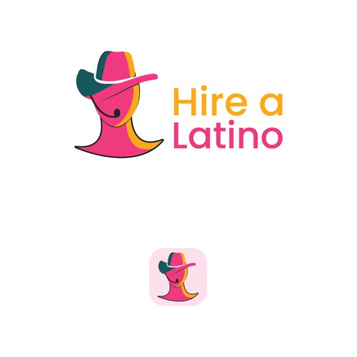 Powerful design for our software platform logo about hiring remote latino workers Design by Faisu Graphics