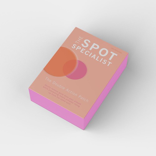 Pimple Patch PACKAGING to appeal to FEMALE BEAUTY user Design by AnaHola