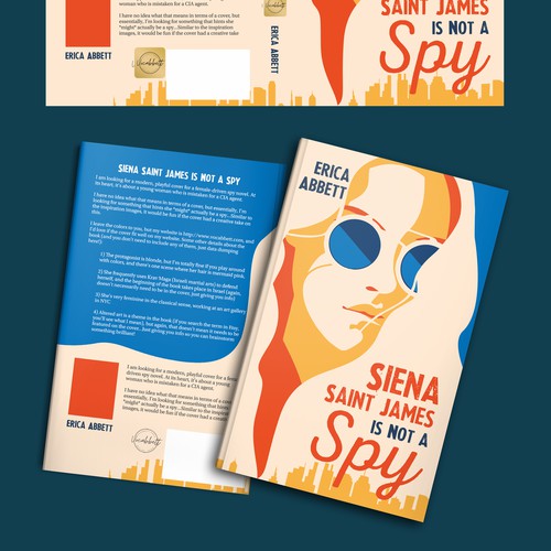 Book cover for fun female spy book Design by Hisna