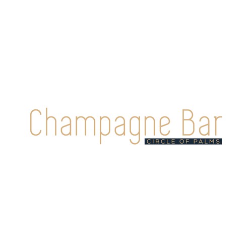 Luxury and modern Champagne Bar logo Design by subahman