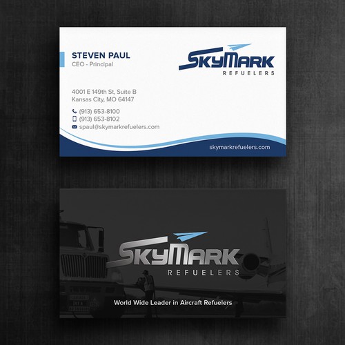 Need business card redesign for Aircraft Truck Fueling company Design by Felix SH