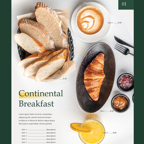 Best Menu Design Design by shiro_neko