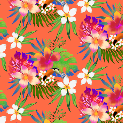 Tropical Fabric Print - Textile Designers & Illustrators Los Angeles fashion brand needs your designs Design by ash00 Designs