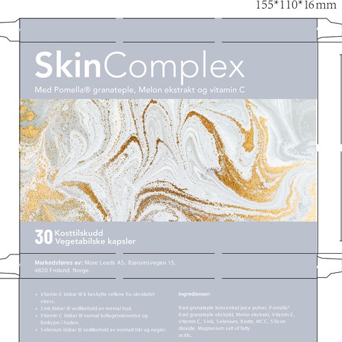 Box design for a advanced skin care supplement Design by ve_sta