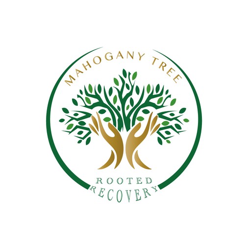 Mahogany Tree, Rooted Recovery.  Grow into new life! Design by TaSereda