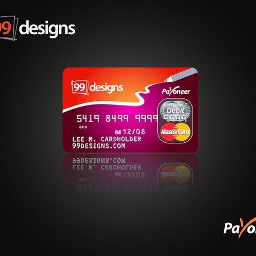 Prepaid 99designs MasterCard® (powered by Payoneer) デザイン by RGB Designs