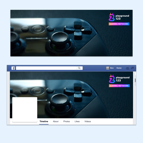 Facebook cover for a free games website-ontwerp door sk's