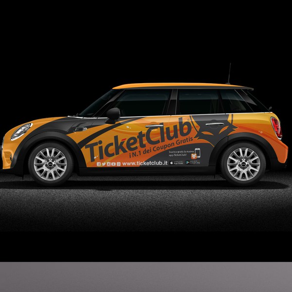 Wrap design for coupon company 