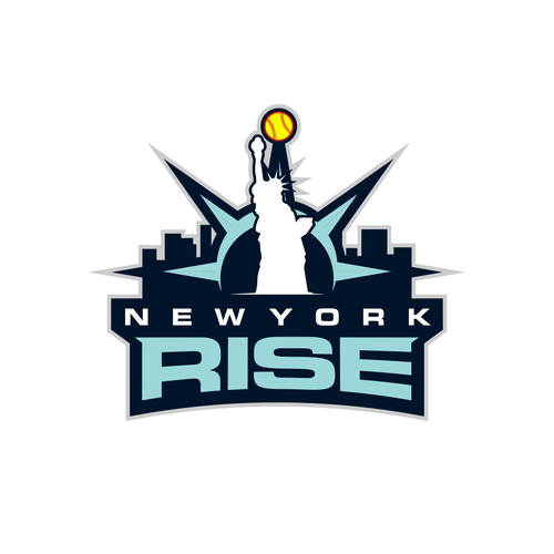 Sports logo for the New York Rise women’s softball team Design por Lucianok