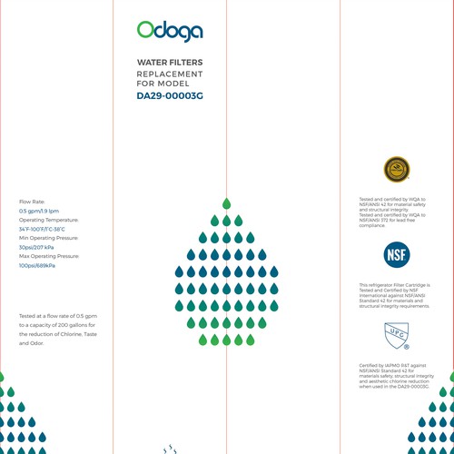 Looking for modern & luxurious redesign of water filter packaging Design by awakin