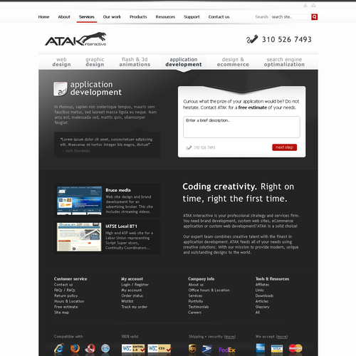 Interactive Services Agency Web Redesign - Award Winner Wanted Design by Netraam