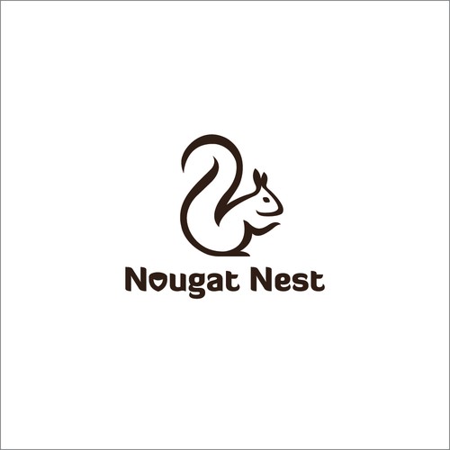 Simple yet elegant Squirrel design Diseño de Greycell design